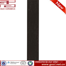 foshan anti slip interior black rustic ceramic wooden floor tiles